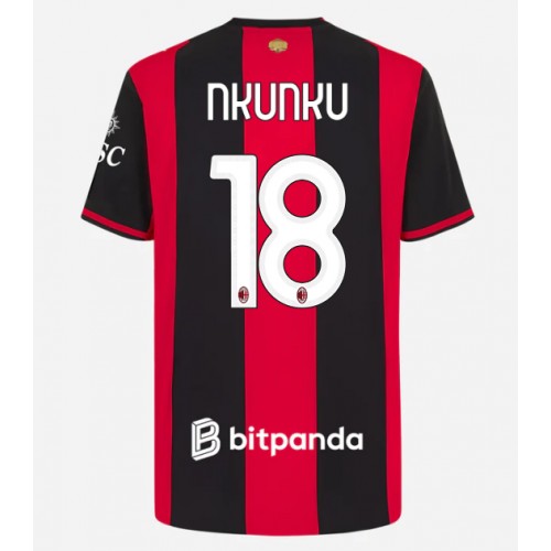 Stroje piłkarskie AC Milan Christopher Nkunku #18 Koszulka Podstawowej 2026-27 Krótki Rękaw